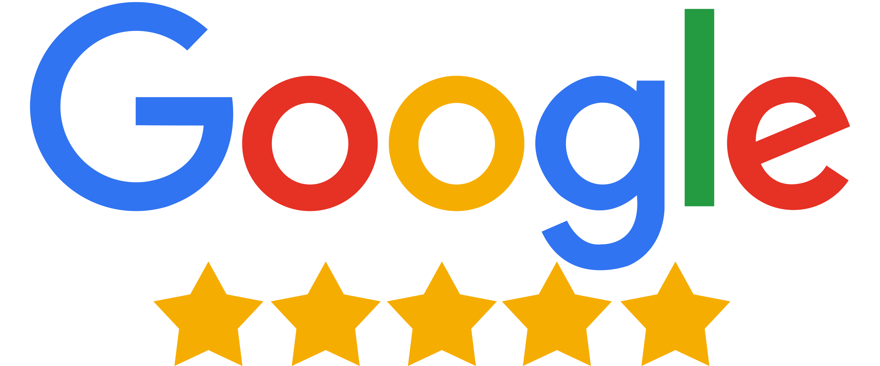 Google reviews 5 stars